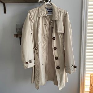 Tommy Hilfiger Cream Trench Coat